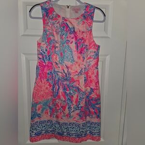 Lilly Pulitzer Vibrant Pink and Blue Dress